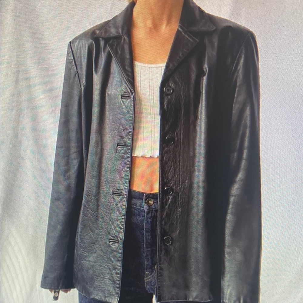 Women's Black Leather Jacket